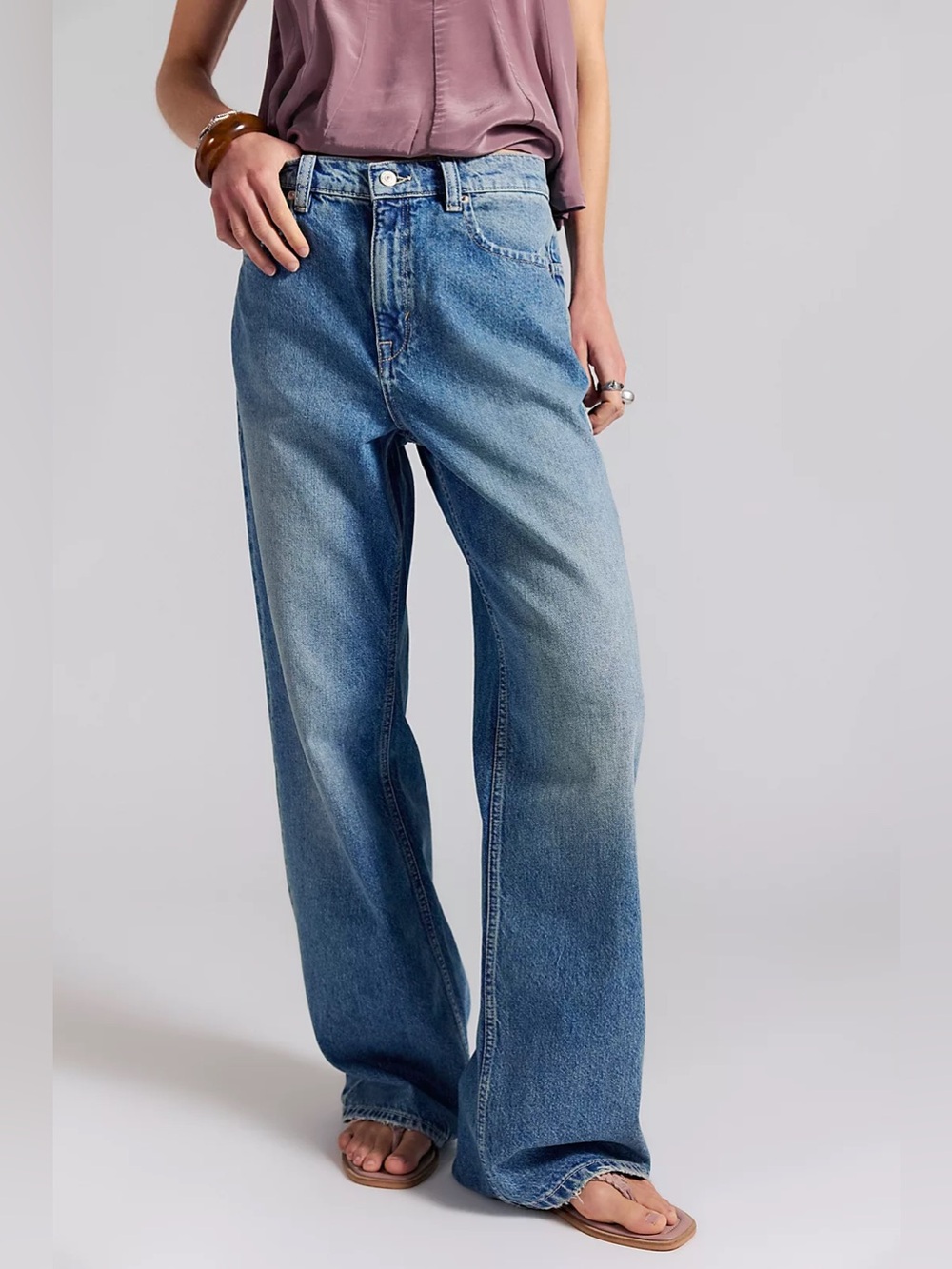 Free People We The‎ Free Women's Tinsley Baggy High Rise Straight Jeans